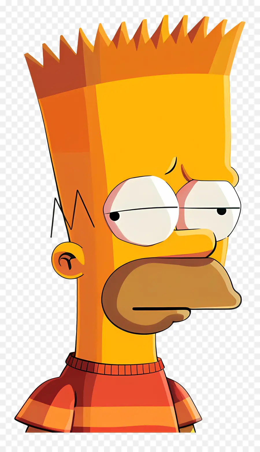 Bart Simpson，Peau Jaune PNG