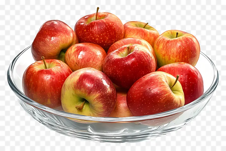 Pomme，Bol De Pommes Rouges PNG