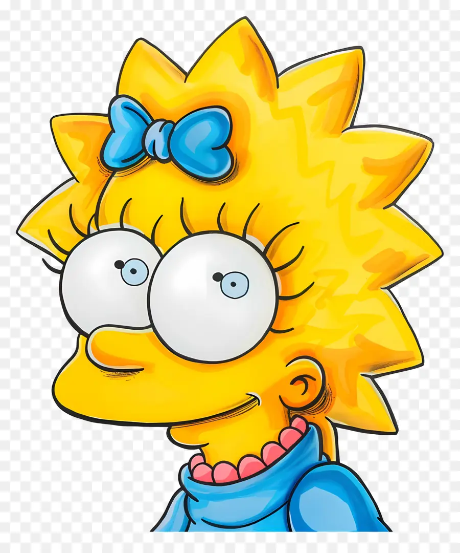 Maggie Simpson，Fille De Dessin Animé PNG