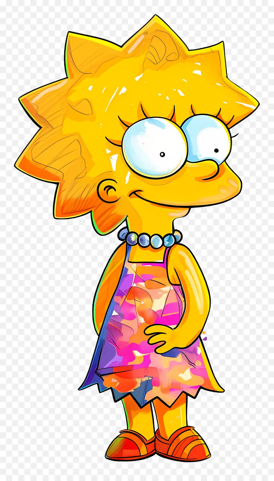 Lisa Simpson，Personnage De Fille De Dessin Animé PNG