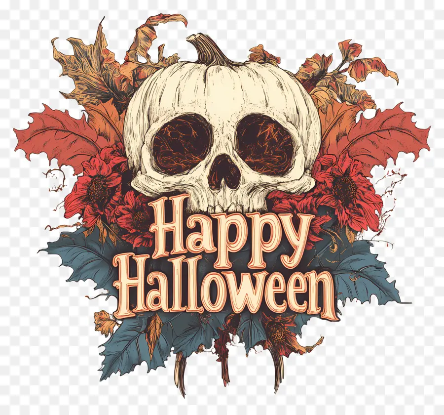 Joyeux Halloween，Crâne D'halloween PNG