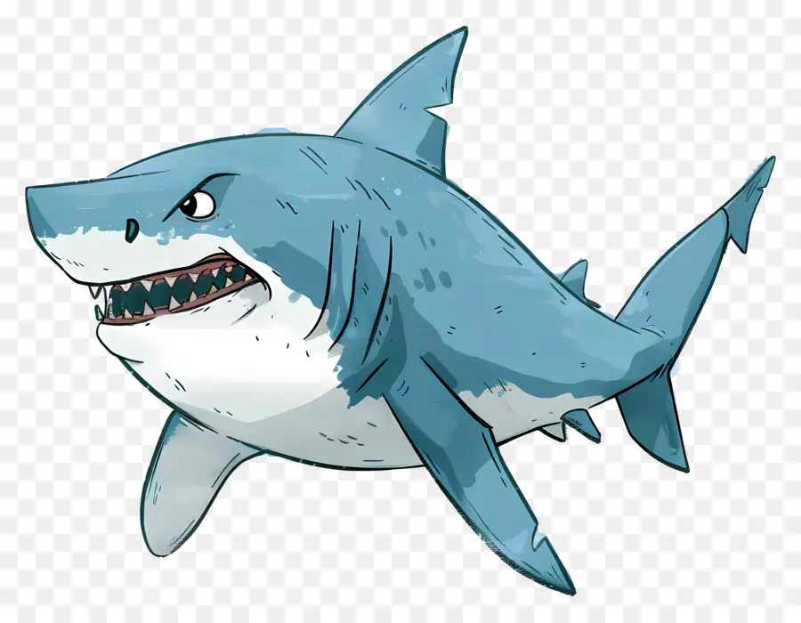 Requin，Requin De Dessin Animé PNG