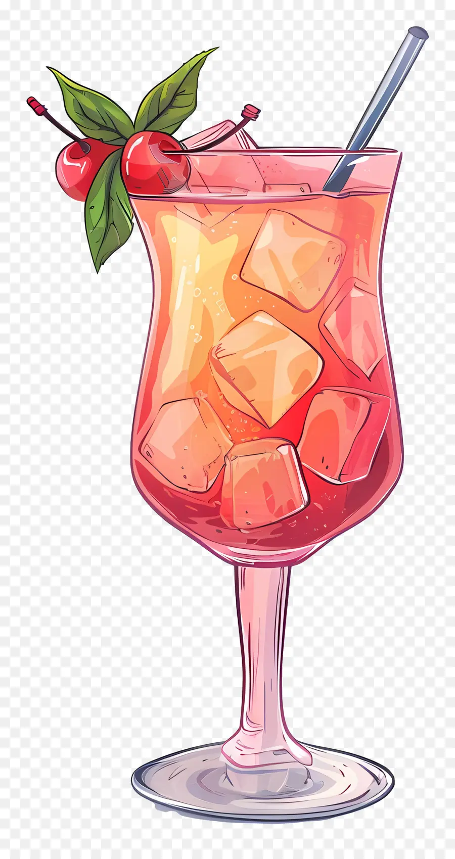 Cocktail Alcoolisé Tropical，Cocktail PNG