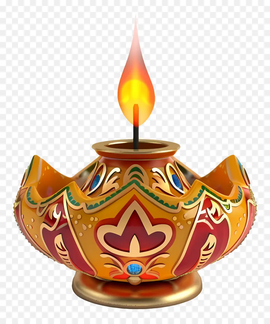 Lampe Diya，Lampe Décorative PNG