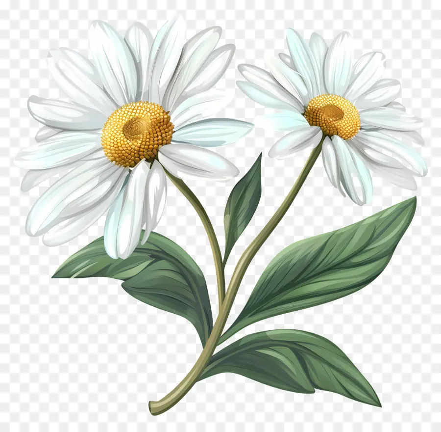 Fleurs De Marguerite Blanche，Fleurs Blanches PNG