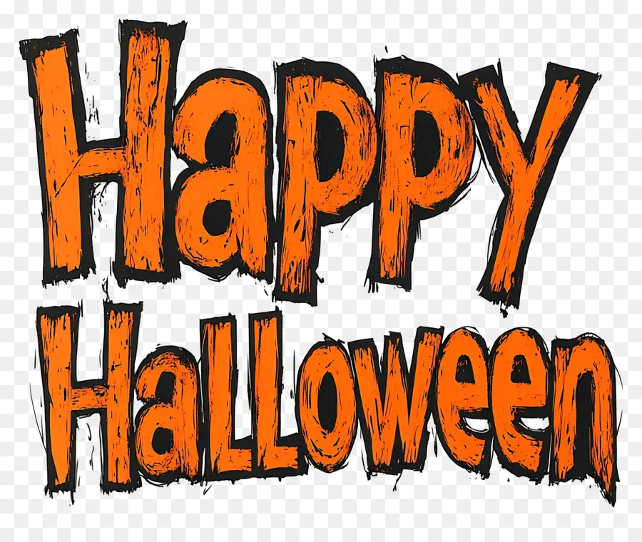 Joyeux Halloween，Texte Joyeux Halloween PNG