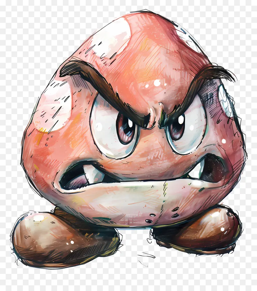 Goomba，En Colère PNG