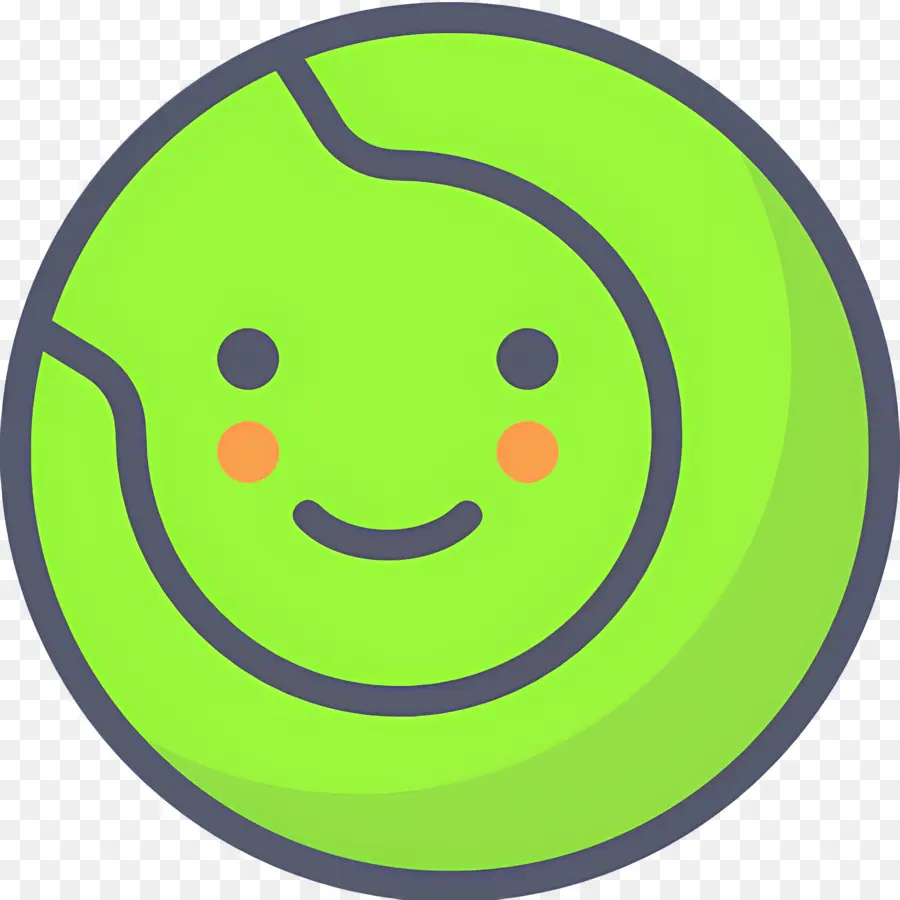 Balle De Tennis，Balle De Tennis Souriante PNG