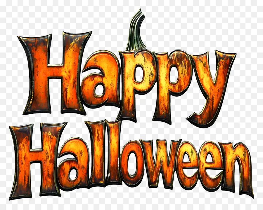 Joyeux Halloween，Texte Joyeux Halloween PNG