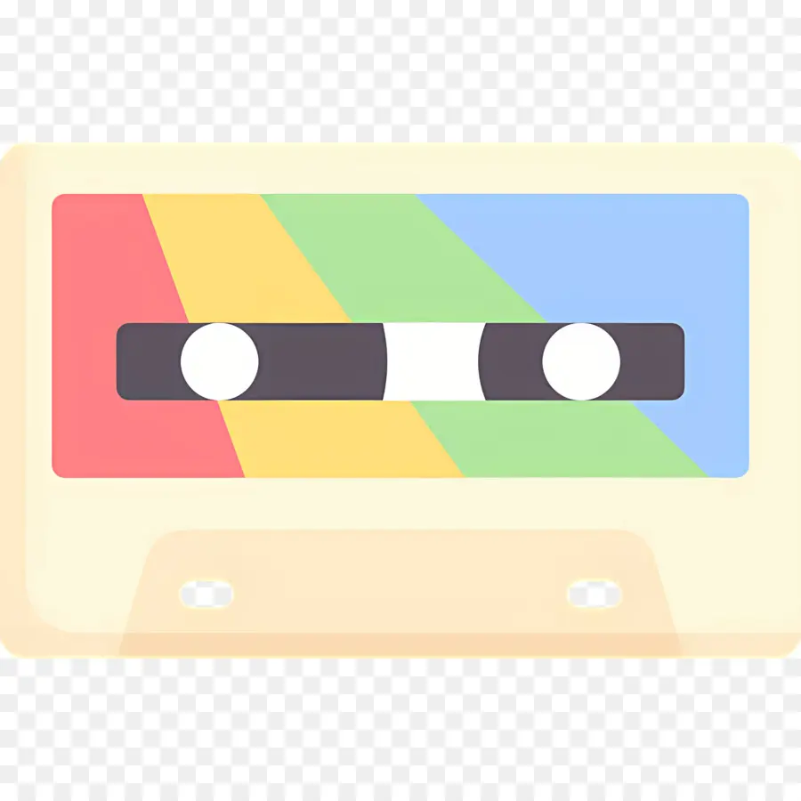 Cassette，Cassette Colorée PNG