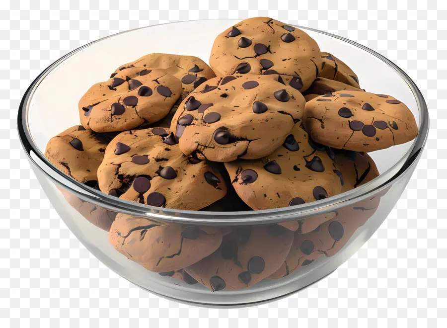 Biscuits Aux Pépites De Chocolat，Bol PNG