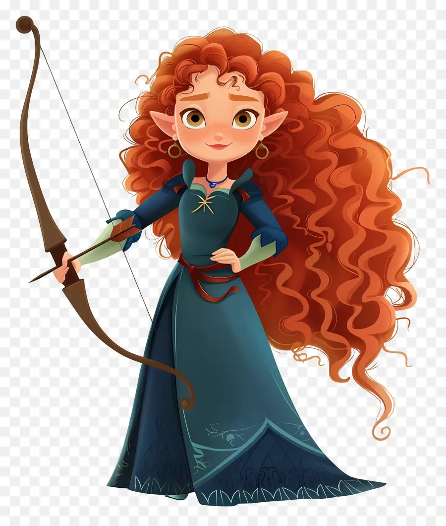 Princesse Mérida，Archer PNG