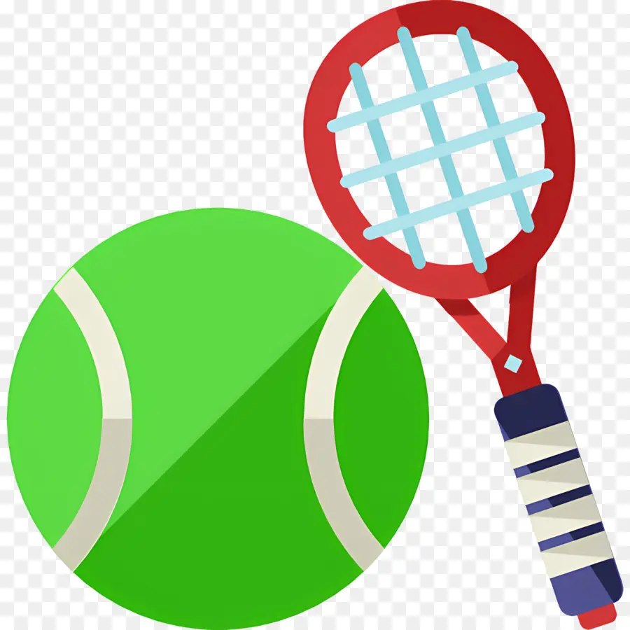 Raquette De Tennis，Raquette Et Balle De Tennis PNG