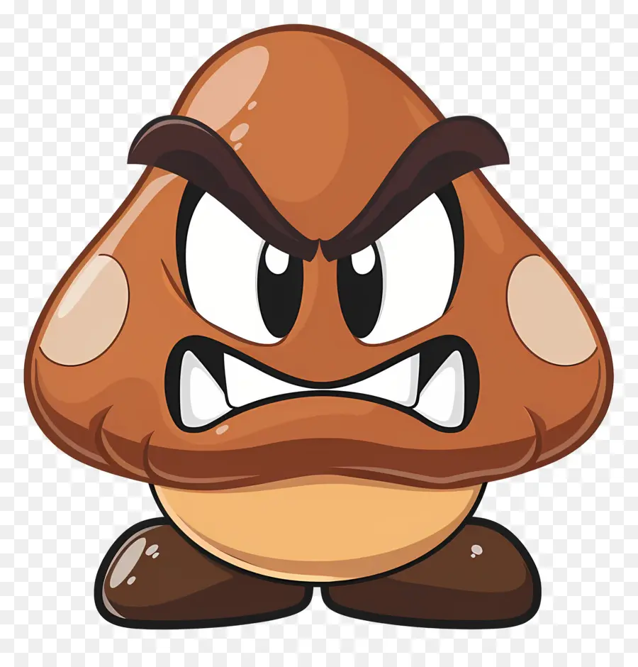 Goomba，Champignon En Colère PNG