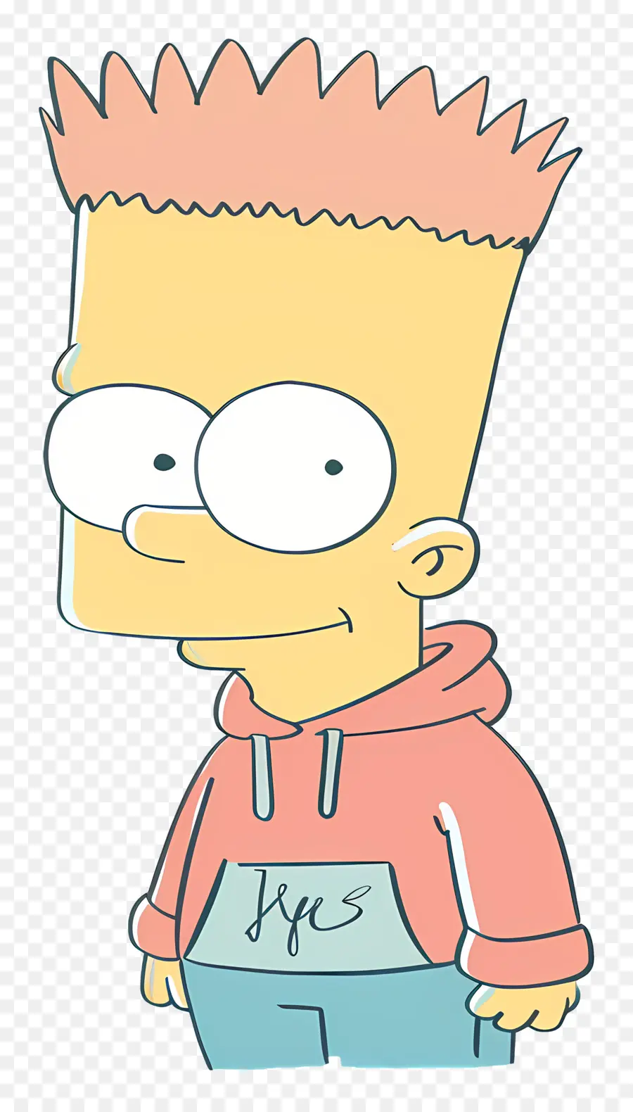 Bart Simpson，Garçon De Dessin Animé Aux Cheveux Hérissés PNG