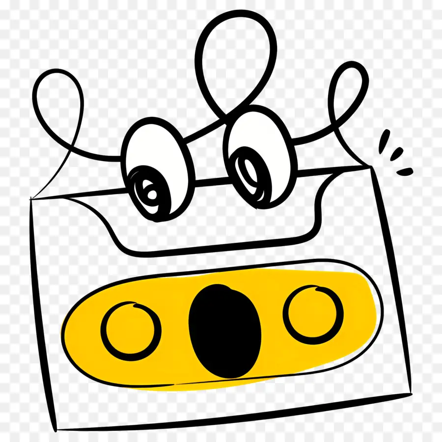 Cassette，Cassette De Dessin Animé PNG