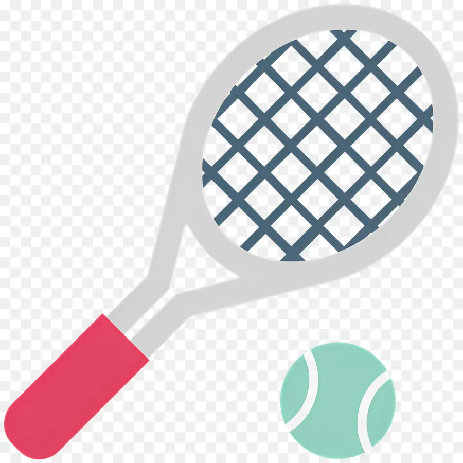 Raquette De Tennis，Raquette Et Balle De Tennis PNG