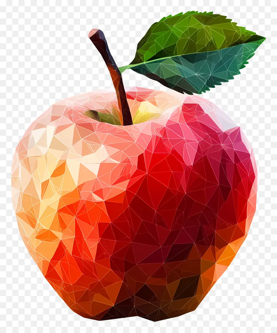 Pomme，Pomme Polygonale PNG