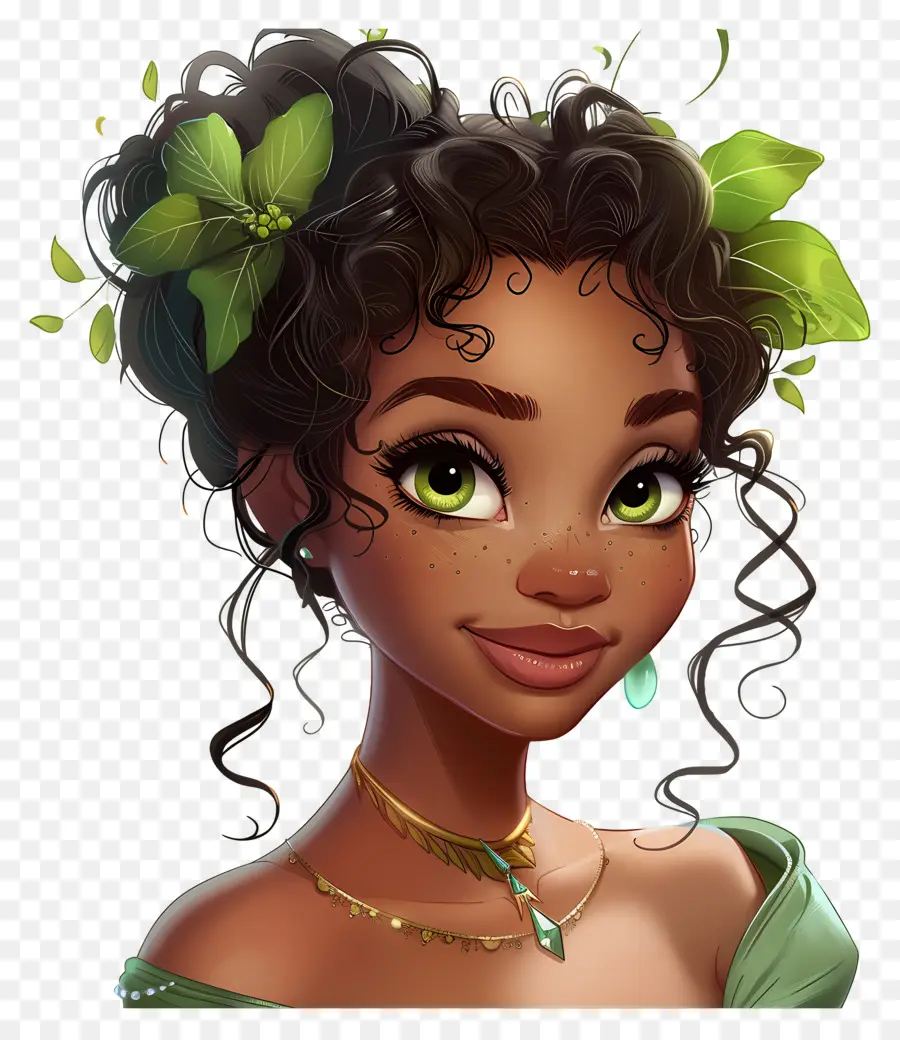 Princesse Tiana，Fille PNG