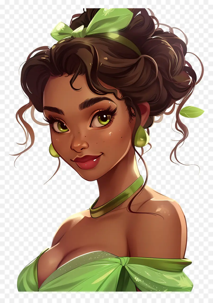 Princesse Tiana，Fille PNG