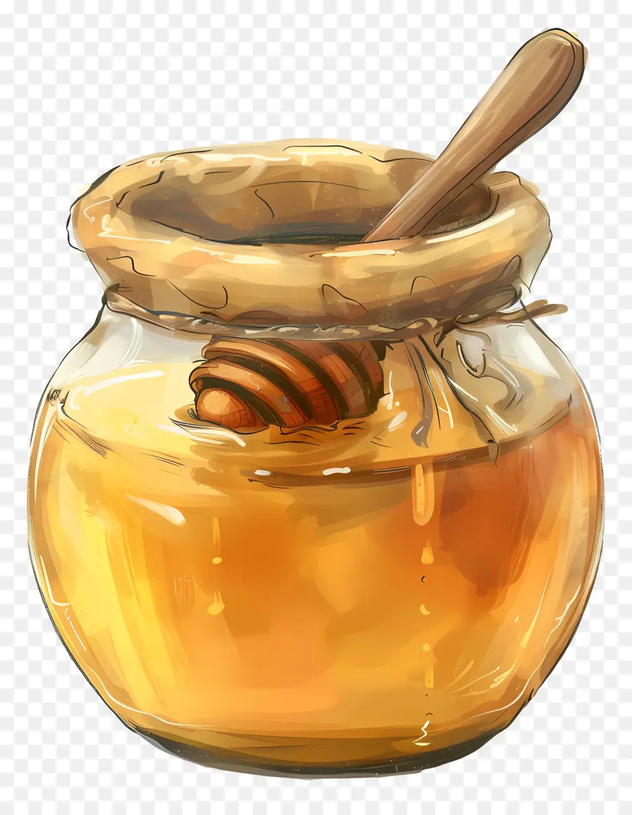 Pot De Miel，Louche De Miel PNG