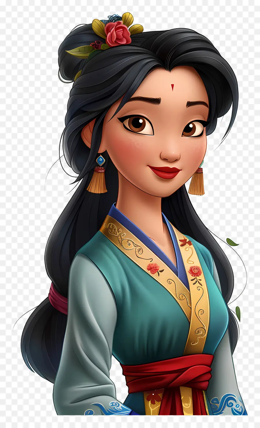 Princesse Mulan，Femme En Costume Traditionnel PNG