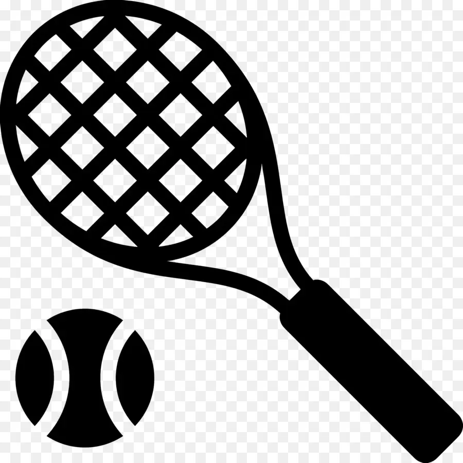 Raquette De Tennis，Raquette Et Balle De Tennis PNG