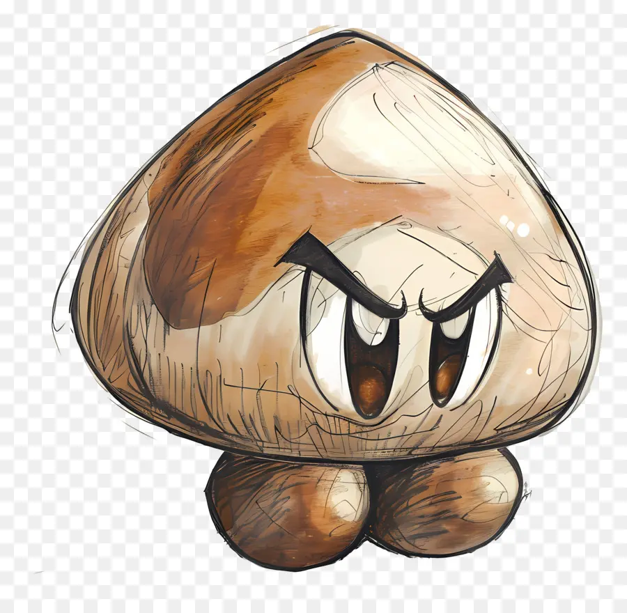 Goomba，Personnage En Colère PNG