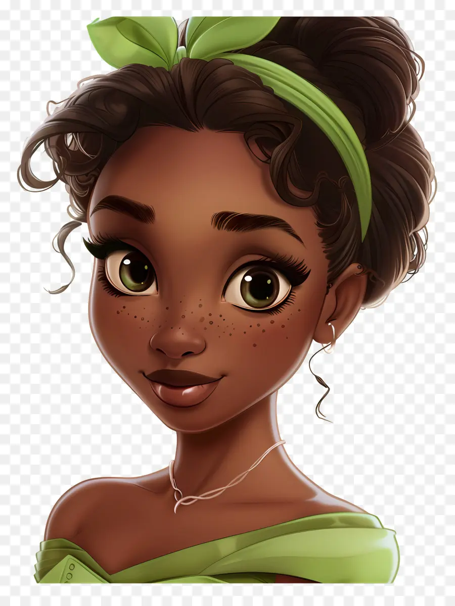 Princesse Tiana，Fille PNG