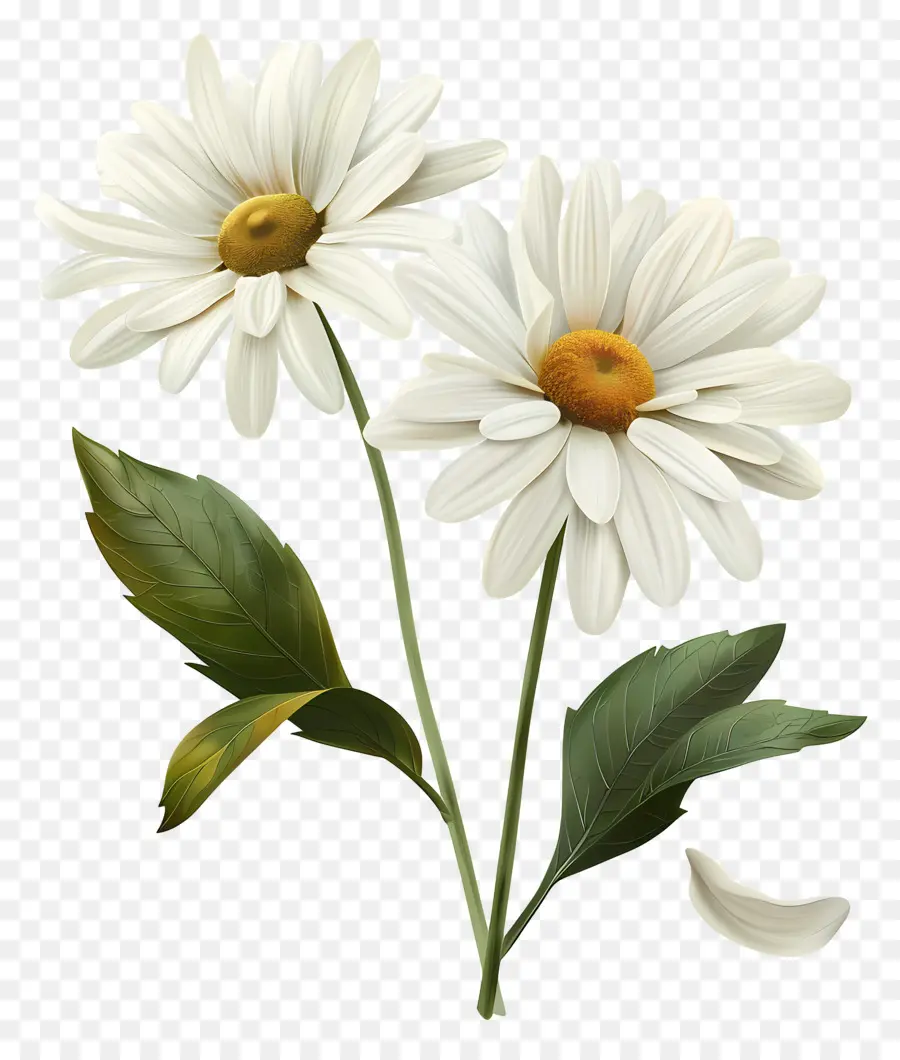 Fleurs De Marguerite Blanche，Marguerites PNG