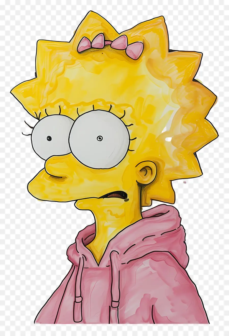 Lisa Simpson，Personnage De Dessin Animé Jaune PNG