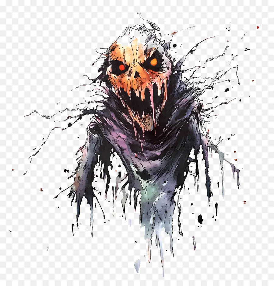 Joyeux Halloween，Monstre Effrayant PNG