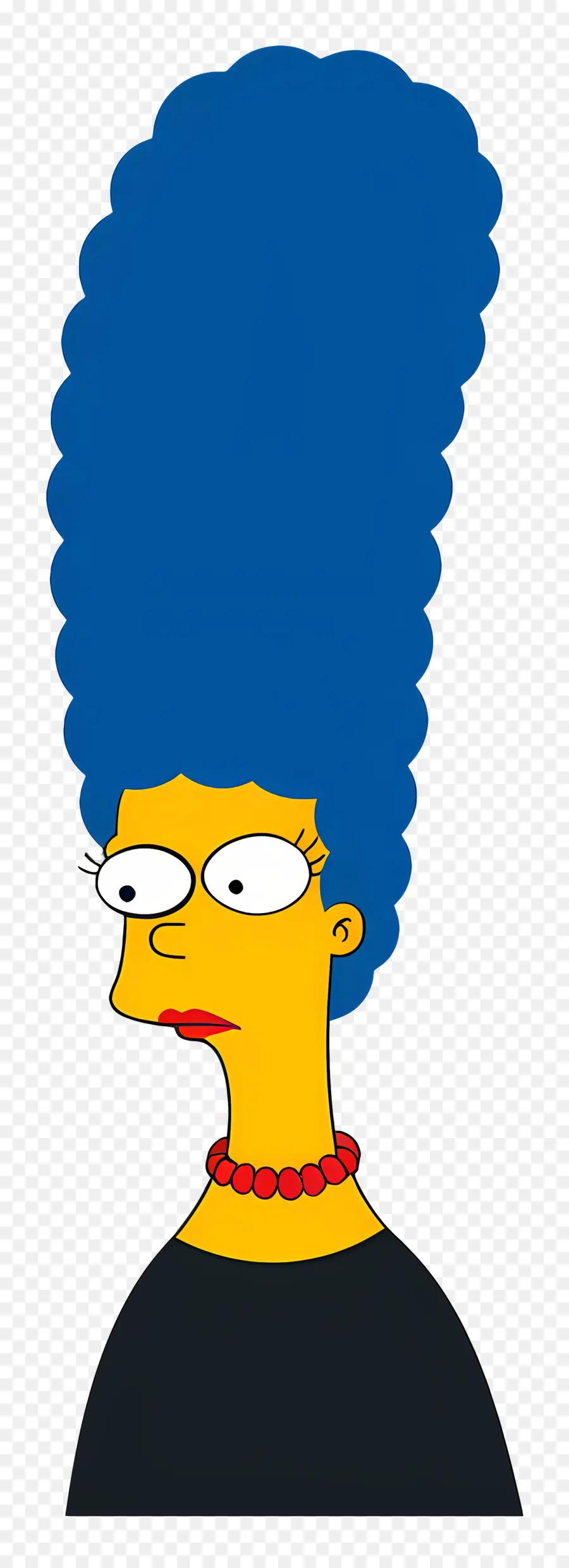 Marge Simpson，Femme Aux Cheveux Bleus PNG