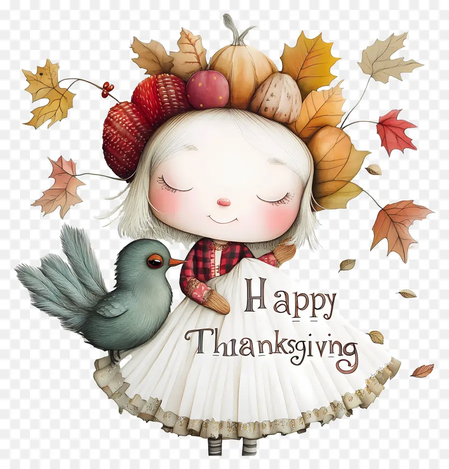 Joyeux Thanksgiving，Fille De Thanksgiving PNG