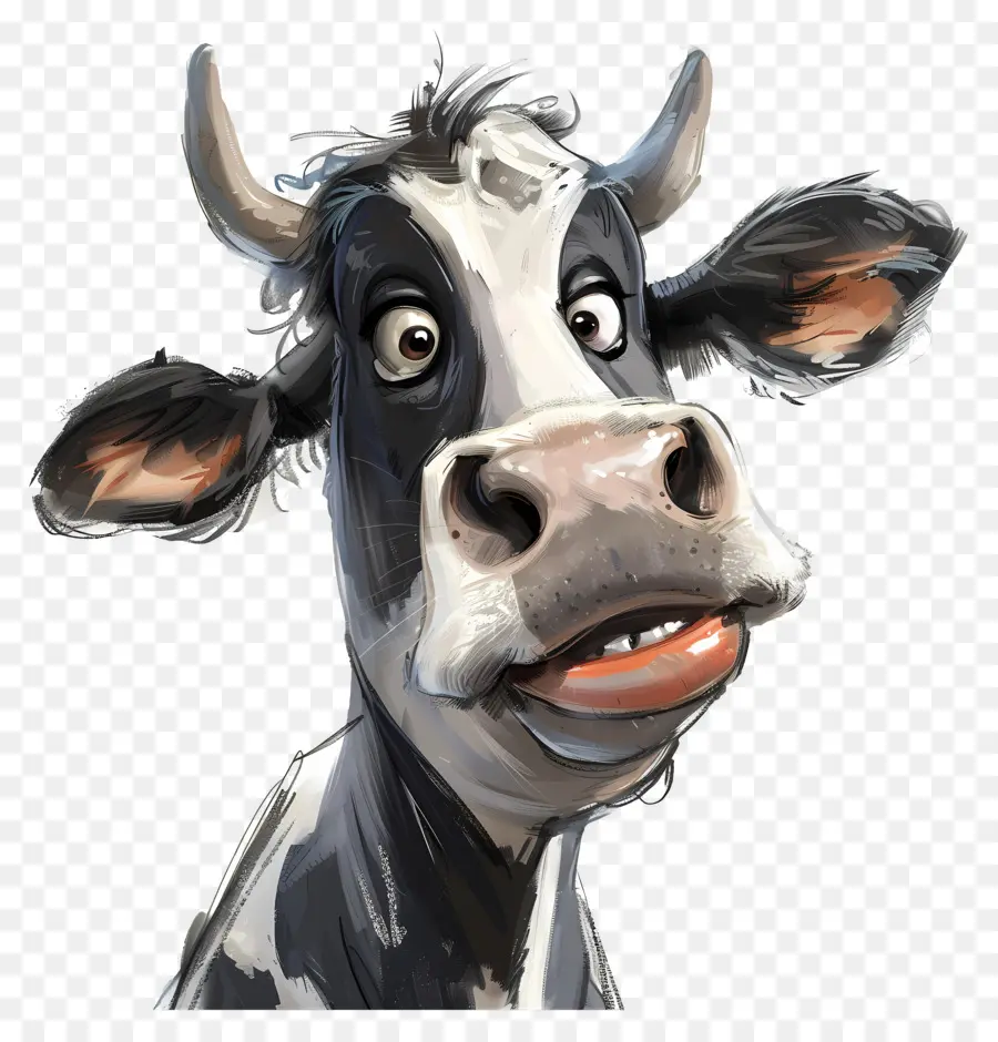 Vache，Vache De Dessin Animé PNG