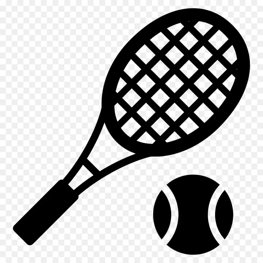 Raquette De Tennis，Raquette Et Balle De Tennis PNG