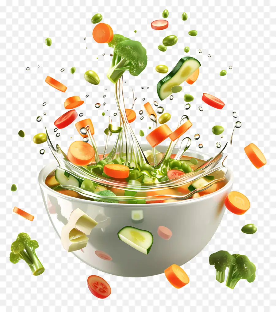 Soupe De Légumes，Salade De Légumes PNG