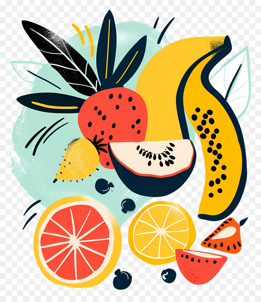 Fruits，Coloré PNG