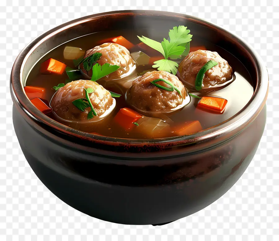 Soupe Aux Boulettes De Viande，Bol De Soupe PNG