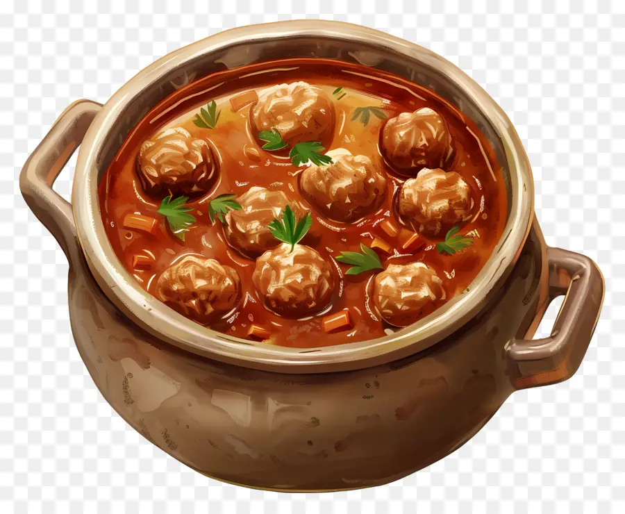 Soupe Aux Boulettes De Viande，Ragoût De Boulettes De Viande PNG