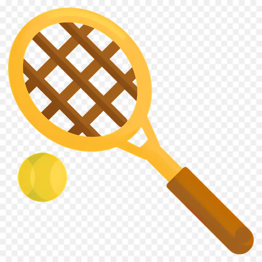 Raquette De Tennis，Raquette Et Balle De Tennis PNG