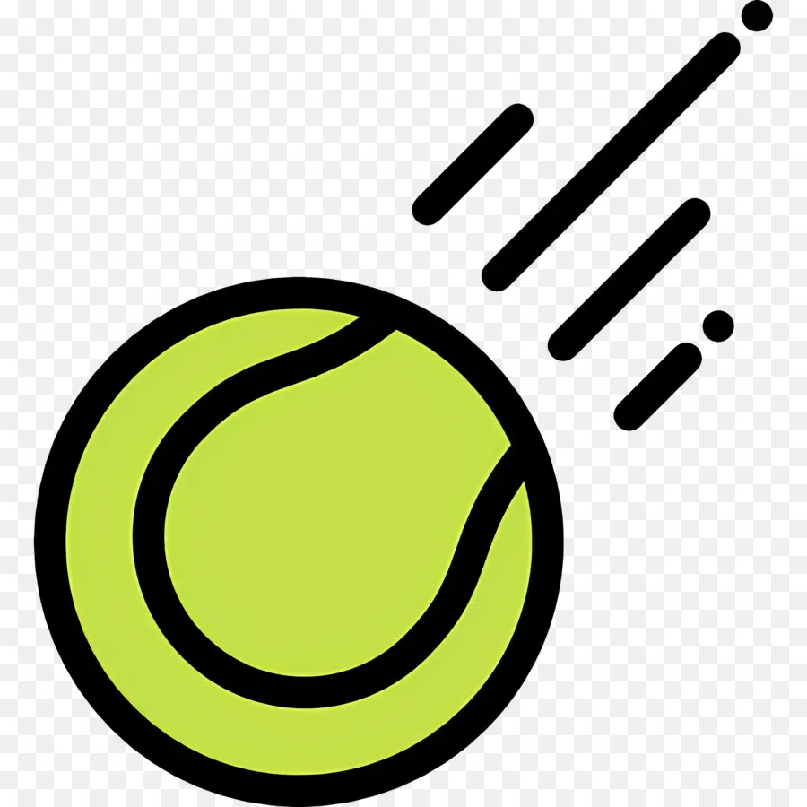 Balle De Tennis，Vert PNG