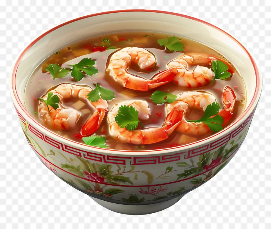 Soupe Aux Crevettes，Soupe De Crevettes PNG