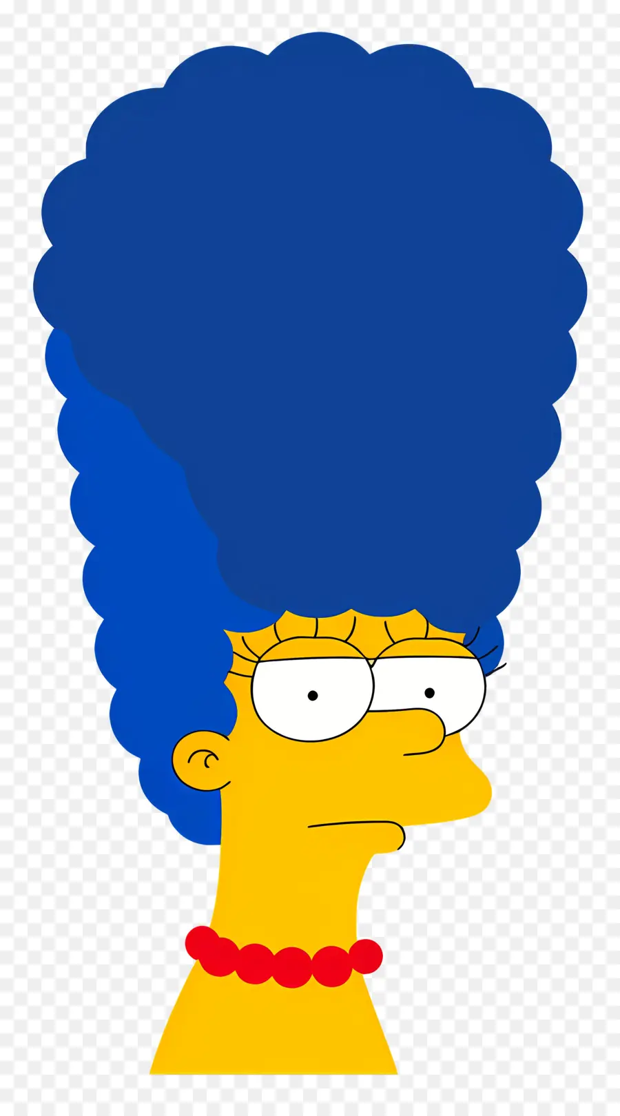 Marge Simpson，Femme Aux Cheveux Bleus PNG