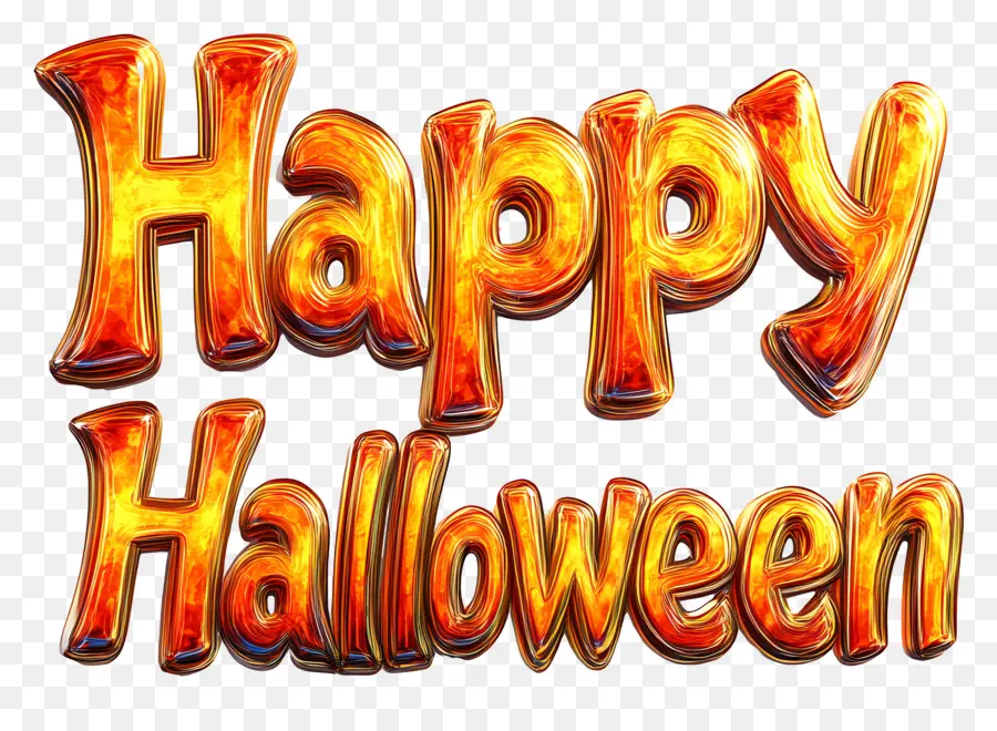 Joyeux Halloween，Texte Joyeux Halloween PNG