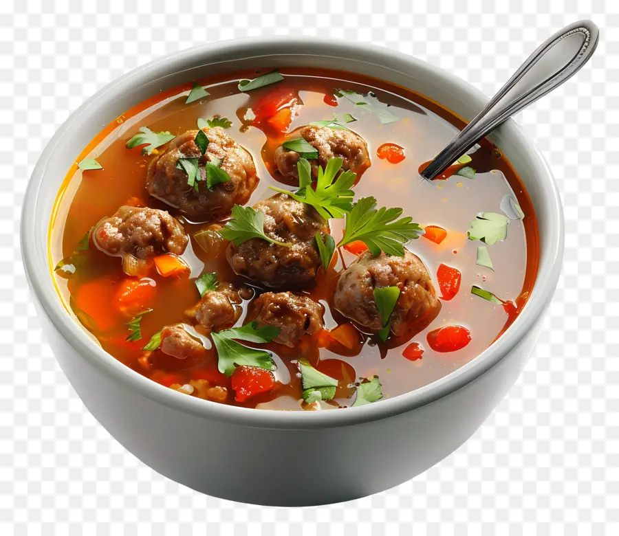 Soupe Aux Boulettes De Viande，Bol PNG