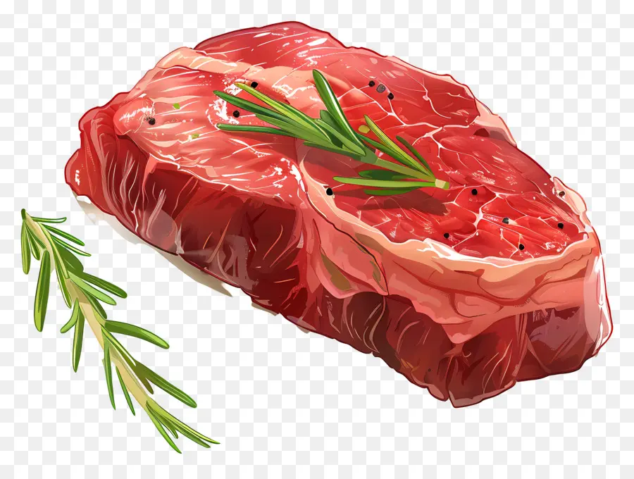 Viande Cuite，Steaks Crus PNG