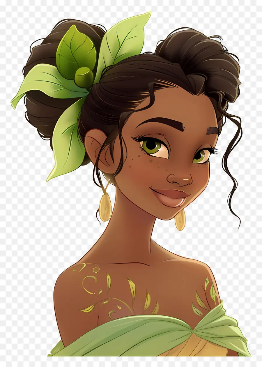 Princesse Tiana，Fille PNG