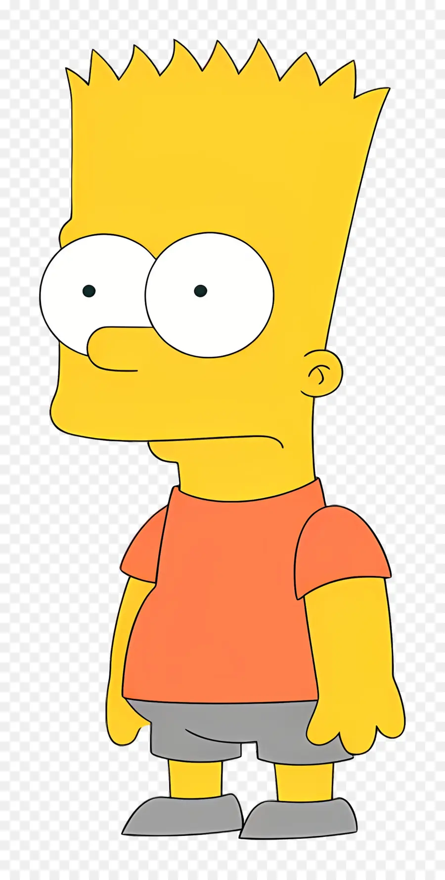 Bart Simpson，Garçon De Dessin Animé Aux Cheveux Hérissés PNG