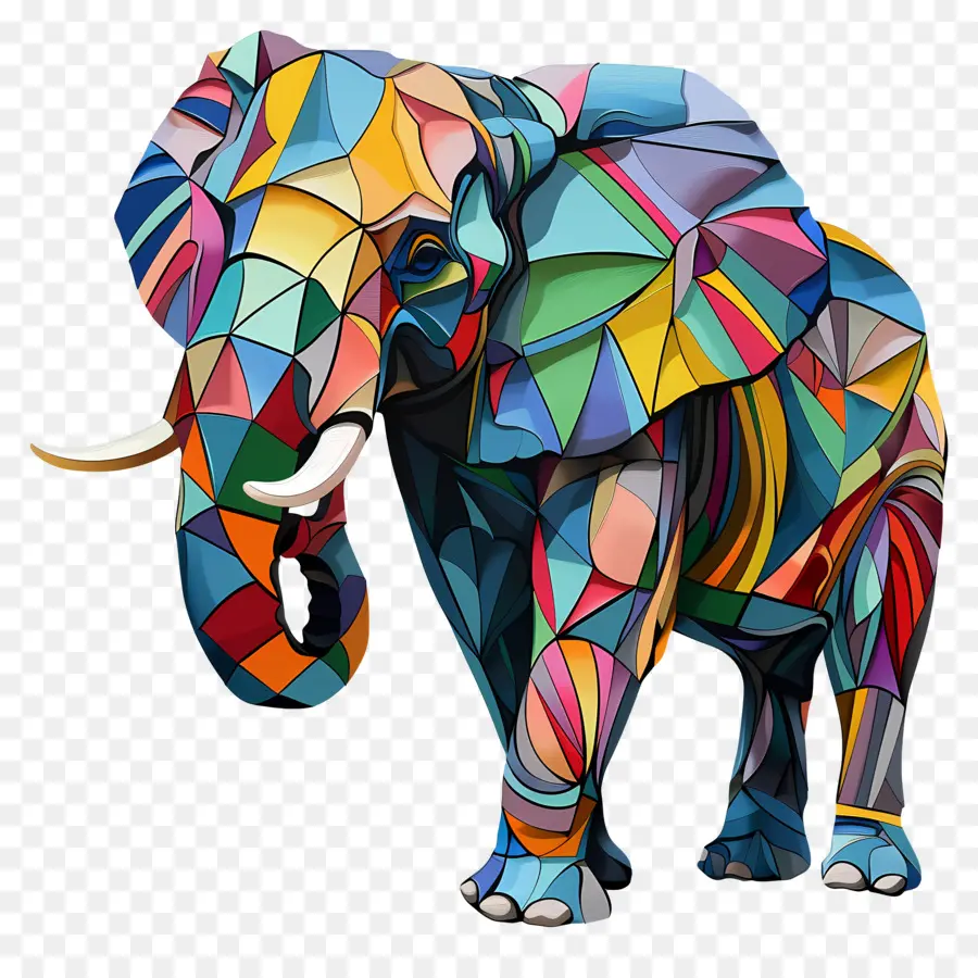 Éléphant，Éléphant Coloré PNG